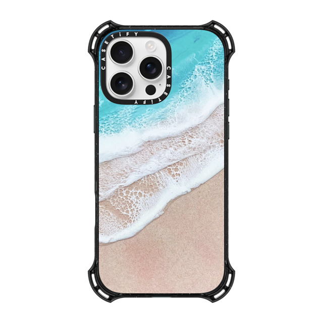 Ann Upton Art x CASETiFY iPhone 16 Pro Max ケース ブラック バウンスケース Lanikai Iphone Case by Ann Upton