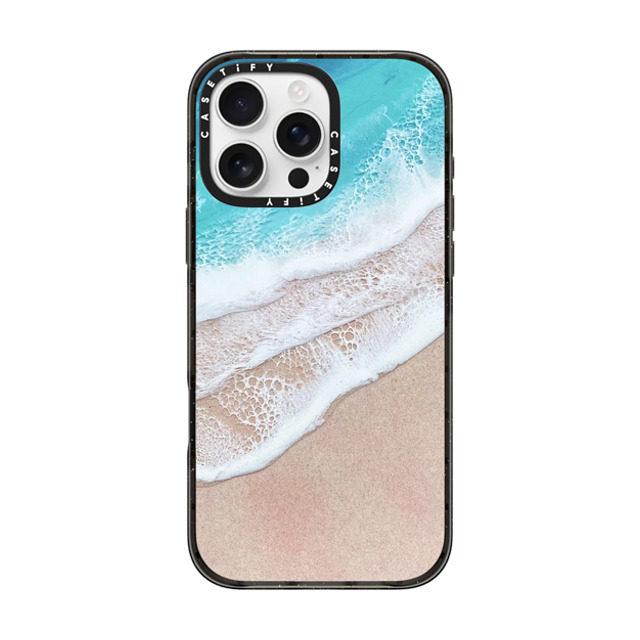 Ann Upton Art x CASETiFY iPhone 16 Pro Max ケース ブラック インパクトケース Lanikai Iphone Case by Ann Upton