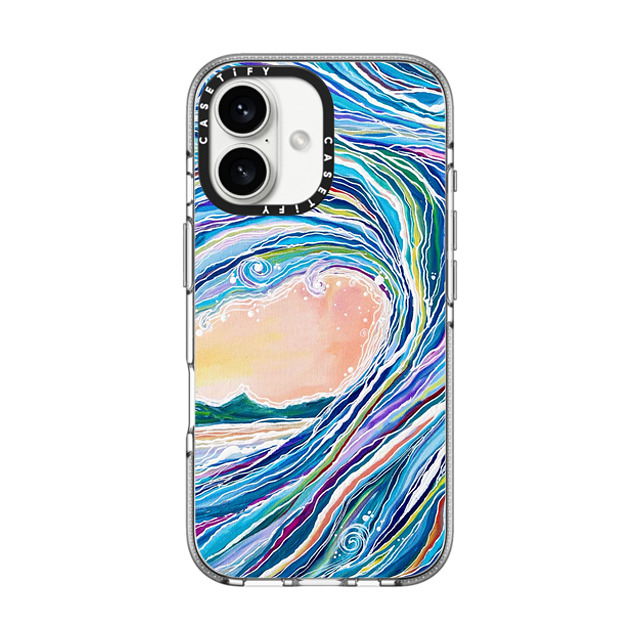 Ann Upton Art x CASETiFY iPhone 16 ケース クリア クリア ケース MagSafe対応 Koru Iphone case By Ann Upton
