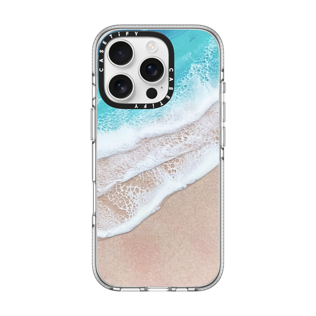 Ann Upton Art x CASETiFY iPhone 16 Pro ケース クリア クリア ケース MagSafe対応 Lanikai Iphone Case by Ann Upton