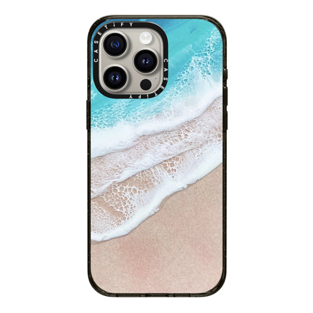 Ann Upton Art x CASETiFY iPhone 15 Pro Max ケース ブラック インパクトケース Lanikai Iphone Case by Ann Upton