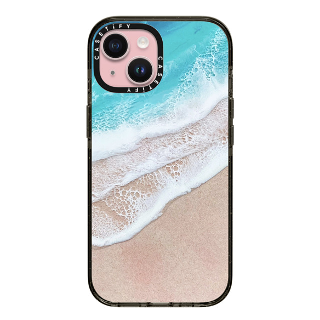 Ann Upton Art x CASETiFY iPhone 15 ケース ブラック インパクトケース Lanikai Iphone Case by Ann Upton
