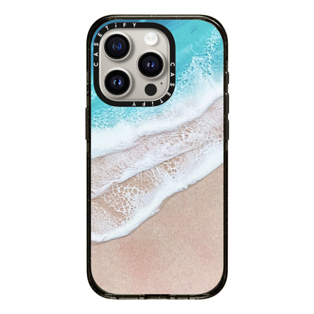 Ann Upton Art x CASETiFY iPhone 15 Pro ケース ブラック インパクトケース Lanikai Iphone Case by Ann Upton