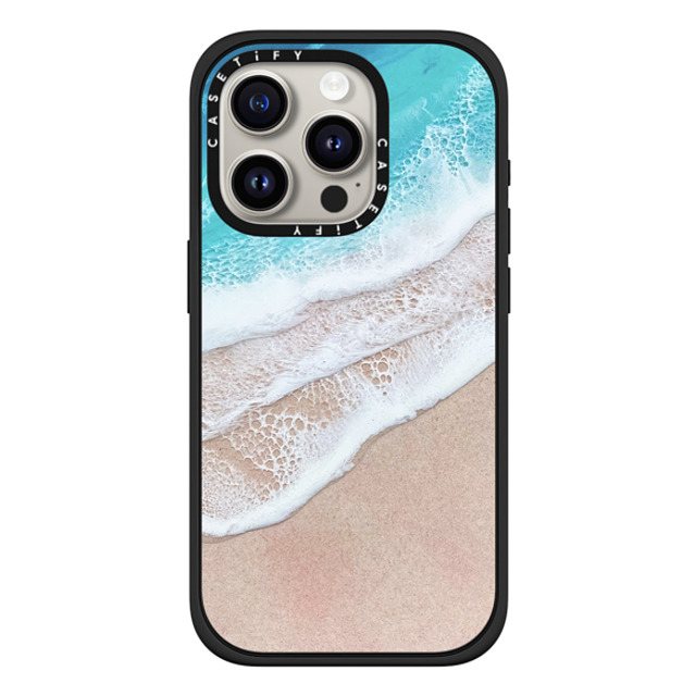 Ann Upton Art x CASETiFY iPhone 15 Pro ケース マットブラック インパクトケース MagSafe対応 Lanikai Iphone Case by Ann Upton