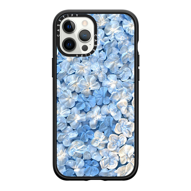 Ann Upton Art x CASETiFY iPhone 12 Pro Max ケース Floral,Nature マットブラック インパクトケース Blue Hydrangea Iphone Case By Ann Upton Back to School Ann Upton Art x CASETiFY iPhone 12 Pro Max ケース Floral,Nature マットブラック インパクトケース Blue Hydrangea Iphone Case By Ann Upton Back to School