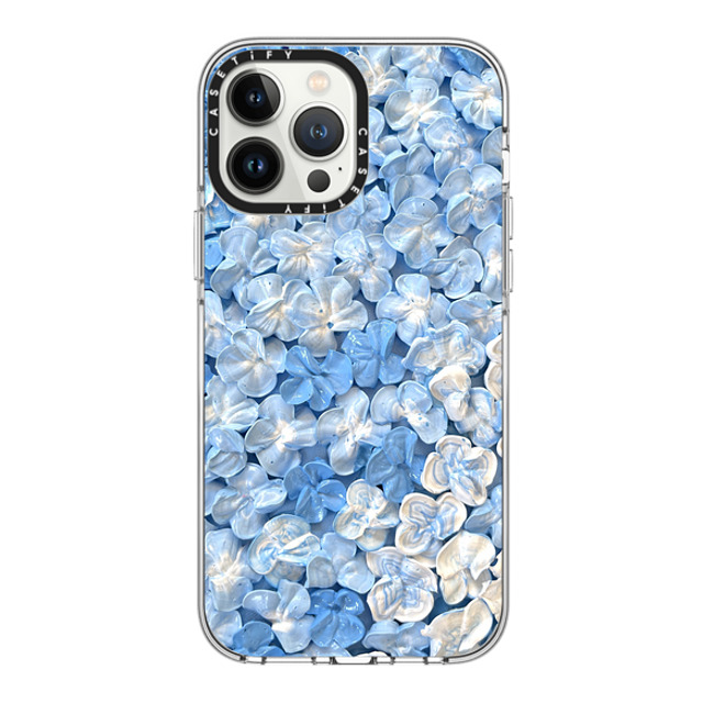 Ann Upton Art x CASETiFY iPhone 13 Pro Max Case Clear Clear Case MagSafe Compatible Blue Hydrangea Iphone Case By Ann Upton Ann Upton Art x CASETiFY iPhone 13 Pro Max Case Clear Clear Case MagSafe Compatible Blue Hydrangea Iphone Case By Ann Upton