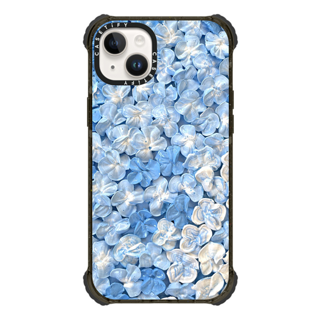 Ann Upton Art x CASETiFY iPhone 14 Plus ケース Floral,Nature ブラック ウルトラインパクトケース Blue Hydrangea Iphone Case By Ann Upton Father's Day Ann Upton Art x CASETiFY iPhone 14 Plus ケース Floral,Nature ブラック ウルトラインパクトケース Blue Hydrangea Iphone Case By Ann Upton Father's Day