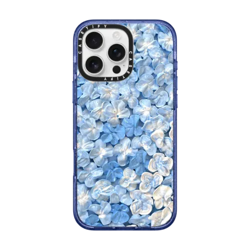 iPhone 16 Pro Max - Blue Hydrangea Iphone Case By Ann Upton