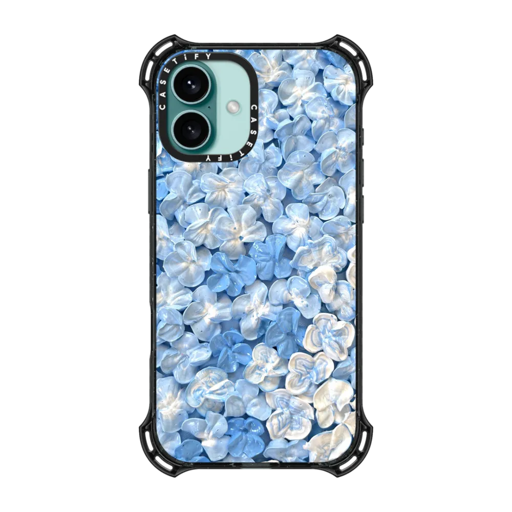 Bounce iPhone 16 Plus Case MagSafe Compatible - Blue Hydrangea Iphone Case By Ann Upton
