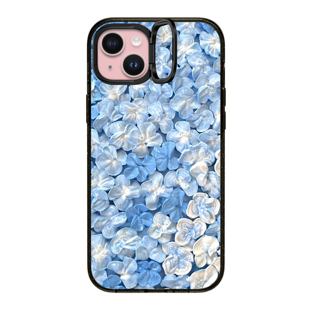 Ann Upton Art x CASETiFY iPhone 15 Plus ケース Floral,Nature ブラック インパクトリングスタンドケース MagSafe対応 Blue Hydrangea Iphone Case By Ann Upton Back to School Ann Upton Art x CASETiFY iPhone 15 Plus ケース Floral,Nature ブラック インパクトリングスタンドケース MagSafe対応 Blue Hydrangea Iphone Case By Ann Upton Back to School