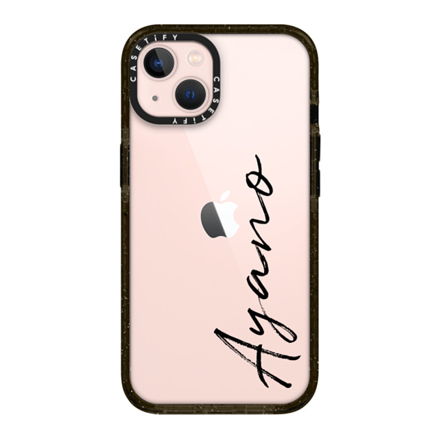 CASETiFY iPhone 13 ケース ブラック インパクトケース Customization - (Ayano)