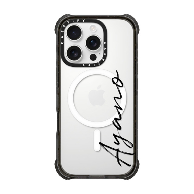 CASETiFY iPhone 16 Pro Case Black ウルトラ インパクトケース MagSafe 対応 Customization - (Ayano) Mother's Day CASETiFY iPhone 16 Pro Case Black ウルトラ インパクトケース MagSafe 対応 Customization - (Ayano) Mother's Day