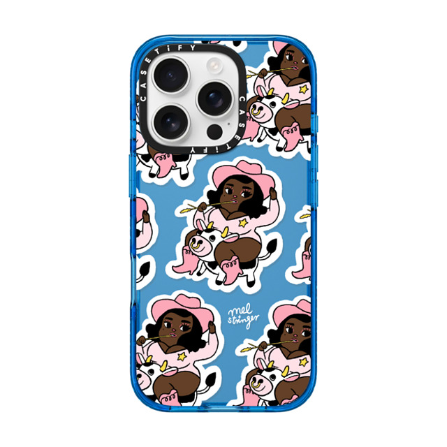 Mel Stringer x CASETiFY iPhone 16 Pro Case スカイブルー Impact Case Booty Rockin' Cowgirl by Mel Stringer Mel Stringer x CASETiFY iPhone 16 Pro Case スカイブルー Impact Case Booty Rockin' Cowgirl by Mel Stringer