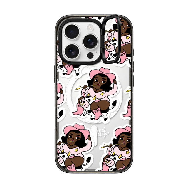 Mel Stringer x CASETiFY iPhone 16 Pro ケース Cartoon,Anime ブラック インパクトリングスタンドケース MagSafe対応 Booty Rockin' Cowgirl by Mel Stringer Father's Day Mel Stringer x CASETiFY iPhone 16 Pro ケース Cartoon,Anime ブラック インパクトリングスタンドケース MagSafe対応 Booty Rockin' Cowgirl by Mel Stringer Father's Day