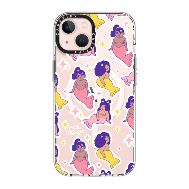 Mel Stringer x CASETiFY iPhone 13 Case Sticker,Cartoon Clear Clear Case MagSafe Compatible Moodmaids Pattern by Mel Stringer Mother's Day Mel Stringer x CASETiFY iPhone 13 Case Sticker,Cartoon Clear Clear Case MagSafe Compatible Moodmaids Pattern by Mel Stringer Mother's Day