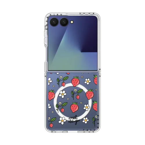 Galaxy Z Flip7 - Strawberry Summer by Mel Stringer