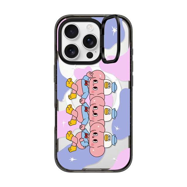 Starfy x CASETiFY iPhone 16 Pro ケース Cartoon ブラック インパクトリングスタンドケース MagSafe対応 THREE DUCKS Father's Day Starfy x CASETiFY iPhone 16 Pro ケース Cartoon ブラック インパクトリングスタンドケース MagSafe対応 THREE DUCKS Father's Day