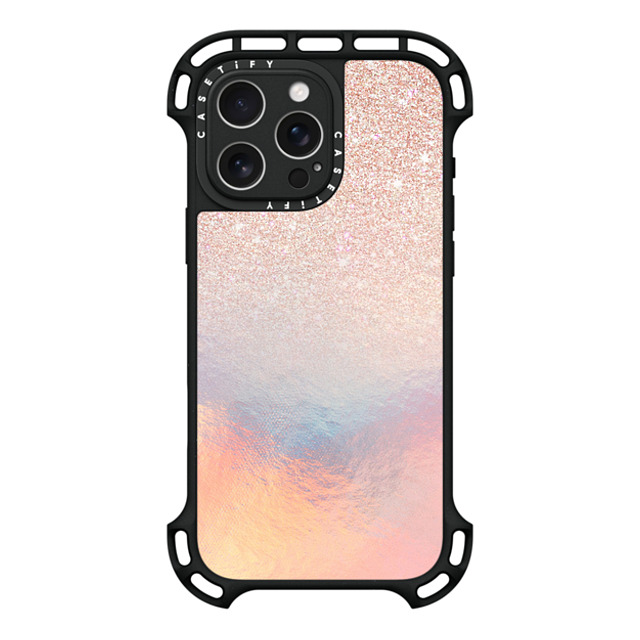 CASETiFY iPhone 16 Pro Max Case Black ウルトラ バウンスケース MagSafe対応 Girly Glam Rose Gold Glitter Holographic Iridescent Ombre Gradient rachel matheney CASETiFY iPhone 16 Pro Max Case Black ウルトラ バウンスケース MagSafe対応 Girly Glam Rose Gold Glitter Holographic Iridescent Ombre Gradient rachel matheney