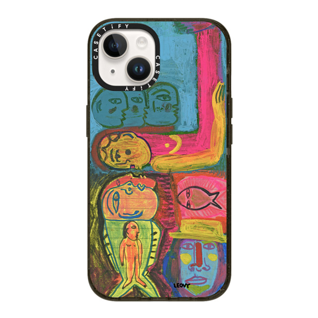 Ana Leovy x CASETiFY iPhone 14 ケース ブラック インパクトケース Eaten by fish