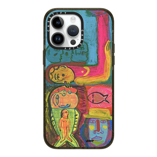 Ana Leovy x CASETiFY iPhone 14 Pro Max ケース ブラック インパクトケース MagSafe対応 Eaten by fish