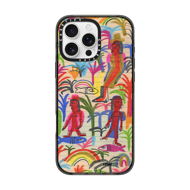 Ana Leovy x CASETiFY iPhone 16 Pro Max ケース Abstract,Fine Art ブラック インパクトケース Tropical Back to School Ana Leovy x CASETiFY iPhone 16 Pro Max ケース Abstract,Fine Art ブラック インパクトケース Tropical Back to School