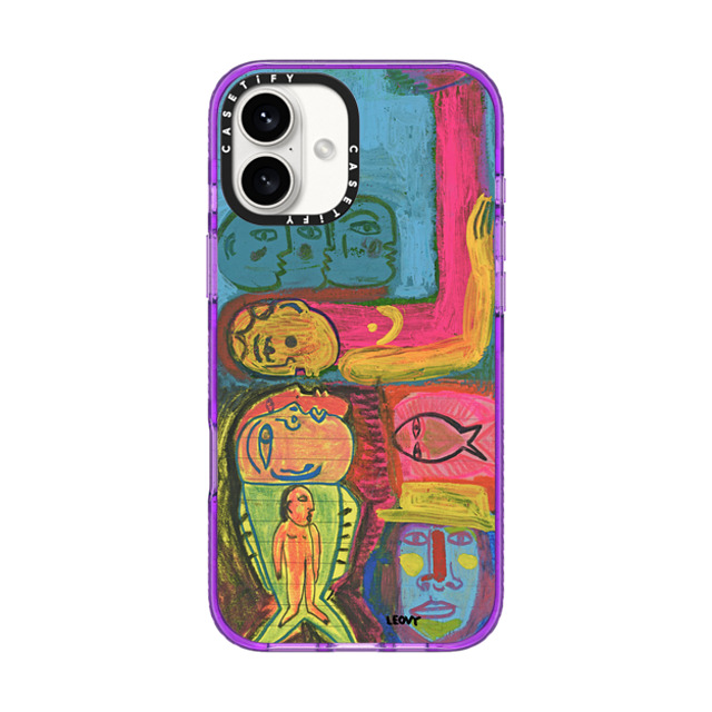 Ana Leovy x CASETiFY iPhone 16 Plus Case Abstract,Fine Art パープル インパクトケース Eaten by fish Father's Day Ana Leovy x CASETiFY iPhone 16 Plus Case Abstract,Fine Art パープル インパクトケース Eaten by fish Father's Day