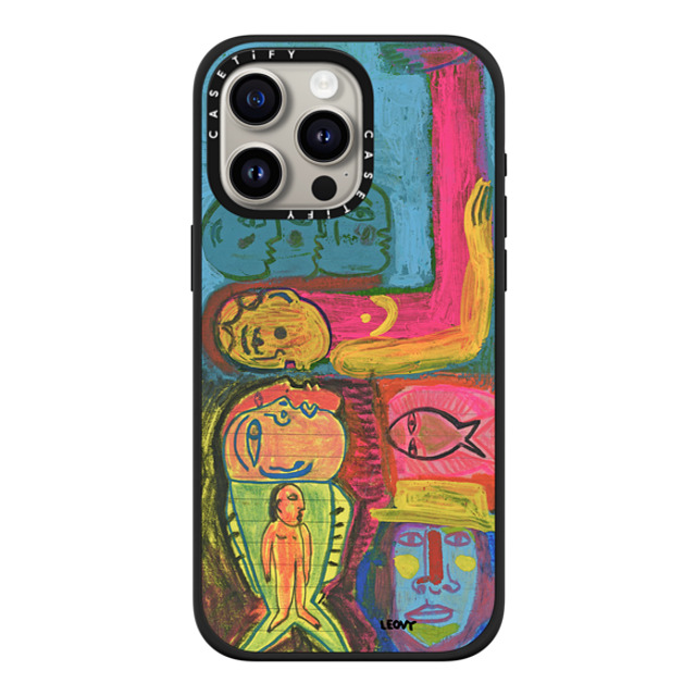 Ana Leovy x CASETiFY iPhone 15 Pro Max ケース マットブラック インパクトケース MagSafe対応 Eaten by fish