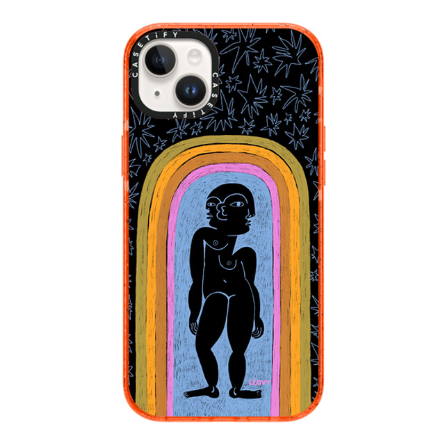 Ana Leovy x CASETiFY iPhone 14 Plus Case Geometric,Abstract オレンジ Impact Case MagSafe Compatible Rainbow night by Ana Leovy Mother's Day Ana Leovy x CASETiFY iPhone 14 Plus Case Geometric,Abstract オレンジ Impact Case MagSafe Compatible Rainbow night by Ana Leovy Mother's Day