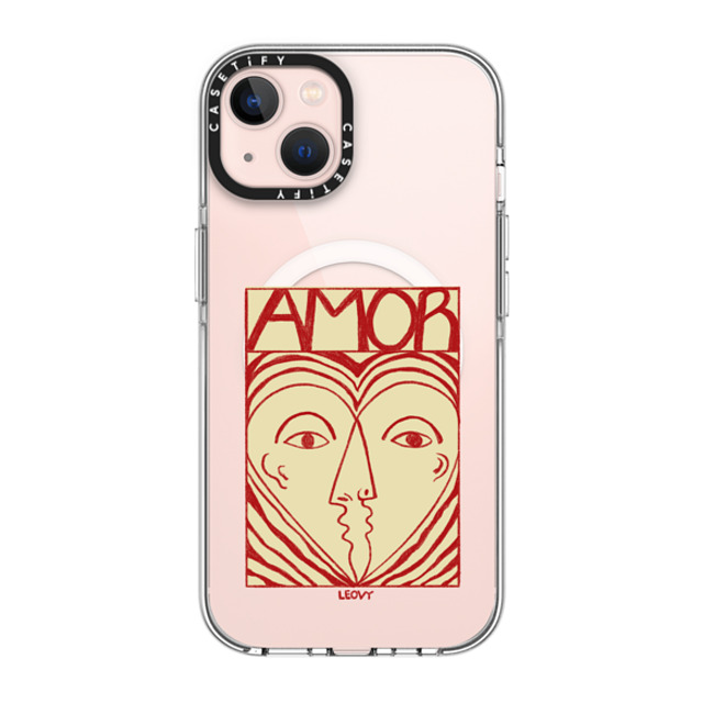 Ana Leovy x CASETiFY iPhone 13 ケース クリア クリア ケース MagSafe対応 Amor by Ana Leovy