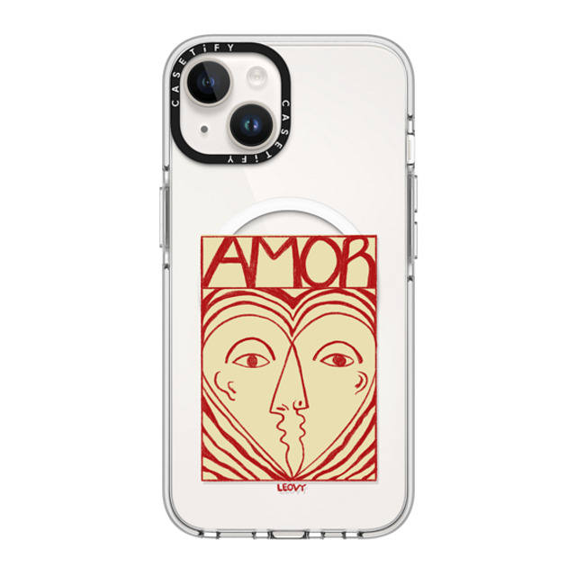 Ana Leovy x CASETiFY iPhone 14 ケース クリア クリア ケース MagSafe対応 Amor by Ana Leovy