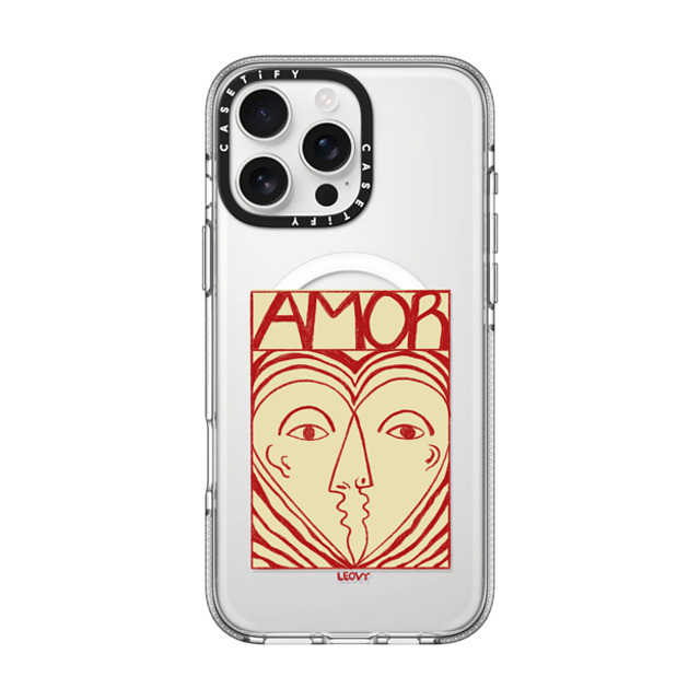 Ana Leovy x CASETiFY iPhone 16 Pro Max ケース クリア クリア ケース MagSafe対応 Amor by Ana Leovy