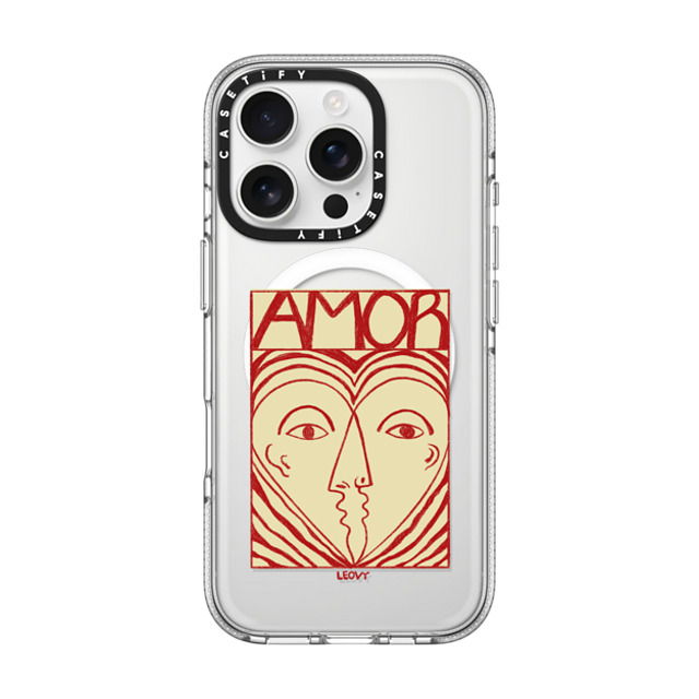 Ana Leovy x CASETiFY iPhone 16 Pro ケース クリア クリア ケース MagSafe対応 Amor by Ana Leovy