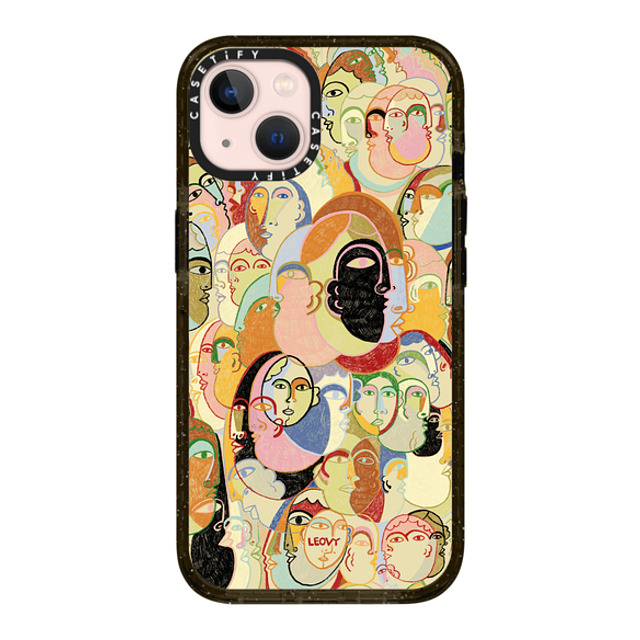 Ana Leovy x CASETiFY iPhone 13 ケース ブラック インパクトケース Everyone by Ana Leovy