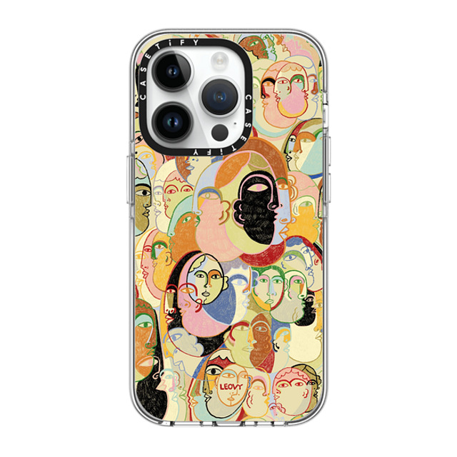 Ana Leovy x CASETiFY iPhone 14 Pro ケース クリア クリア ケース MagSafe対応 Everyone by Ana Leovy