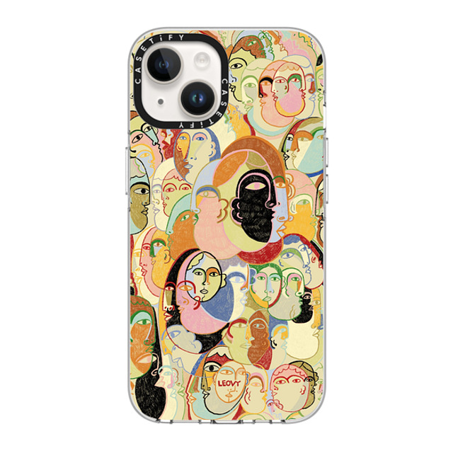 Ana Leovy x CASETiFY iPhone 14 ケース クリア クリア ケース MagSafe対応 Everyone by Ana Leovy