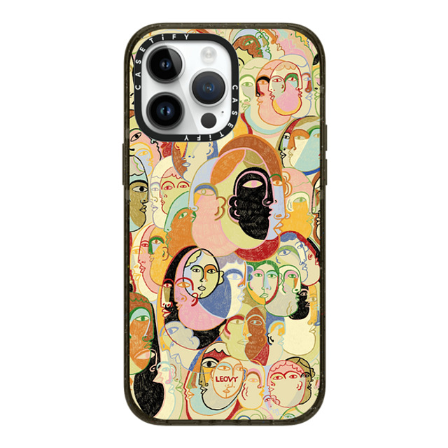 Ana Leovy x CASETiFY iPhone 14 Pro Max ケース ブラック インパクトケース MagSafe対応 Everyone by Ana Leovy