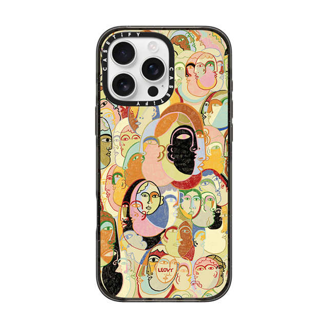 Ana Leovy x CASETiFY iPhone 16 Pro Max ケース ブラック インパクトケース MagSafe対応 Everyone by Ana Leovy