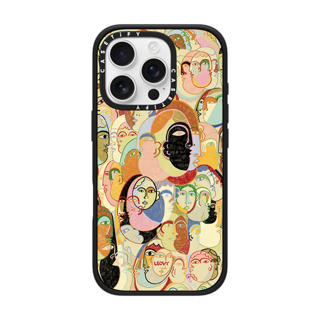 Ana Leovy x CASETiFY iPhone 16 Pro ケース マットブラック インパクトケース MagSafe対応 Everyone by Ana Leovy