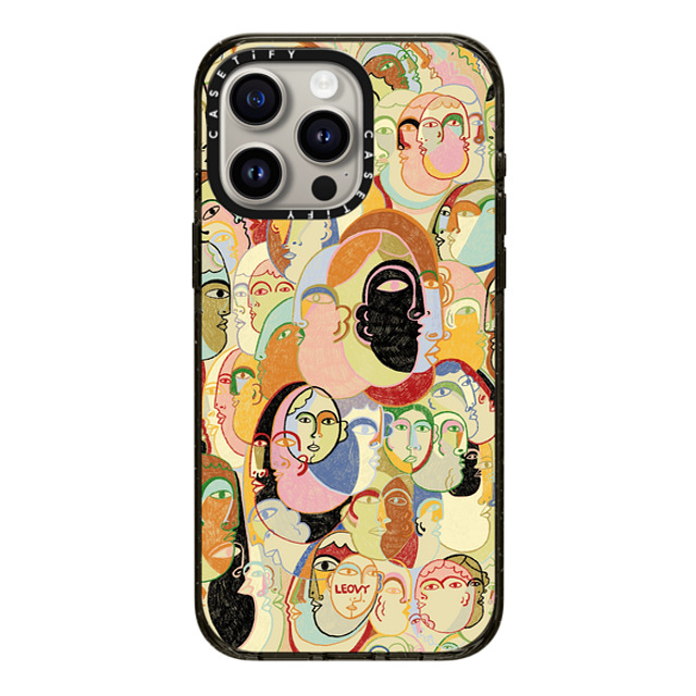 Ana Leovy x CASETiFY iPhone 15 Pro Max ケース ブラック インパクトケース Everyone by Ana Leovy