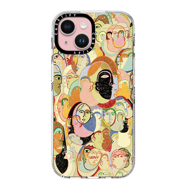 Ana Leovy x CASETiFY iPhone 15 ケース クリア クリア ケース MagSafe対応 Everyone by Ana Leovy