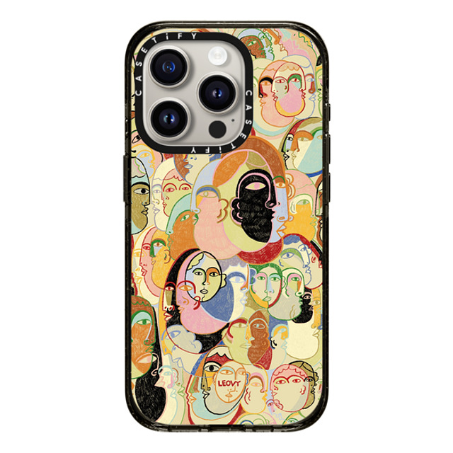 Ana Leovy x CASETiFY iPhone 15 Pro ケース ブラック インパクトケース Everyone by Ana Leovy