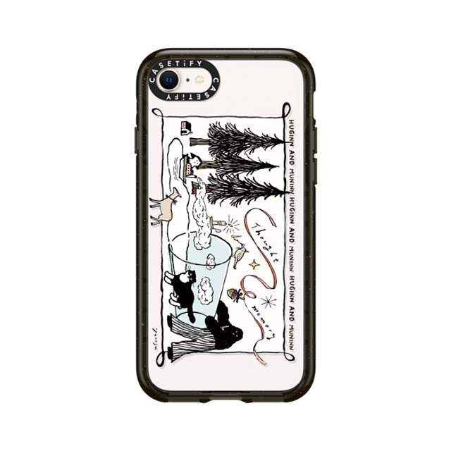 Chocolateye x CASETiFY iPhone SE (2022) ケース Cat,Animal ブラック インパクトケース modaeri's strange day Father's Day Chocolateye x CASETiFY iPhone SE (2022) ケース Cat,Animal ブラック インパクトケース modaeri's strange day Father's Day