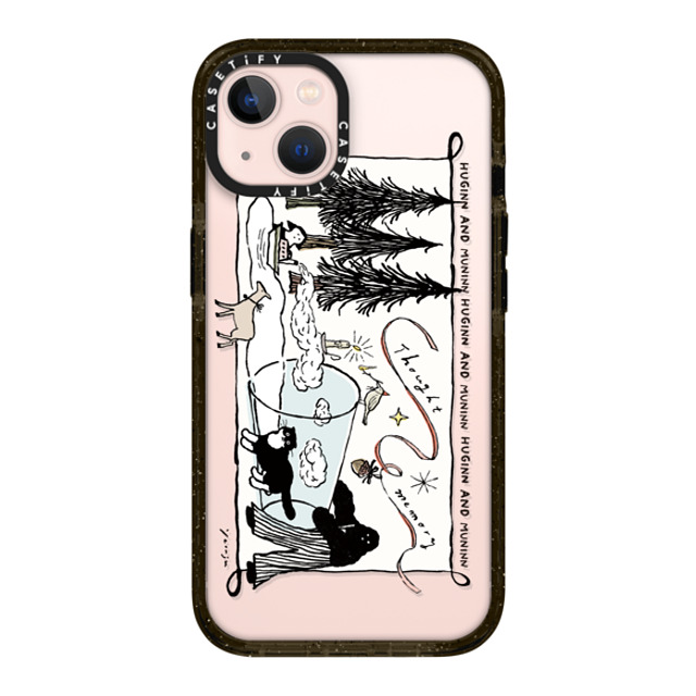 Chocolateye x CASETiFY iPhone 13 ケース ブラック インパクトケース modaeri's strange day