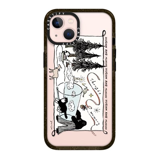 Chocolateye x CASETiFY iPhone 13 ケース ブラック インパクトケース MagSafe対応 modaeri's strange day