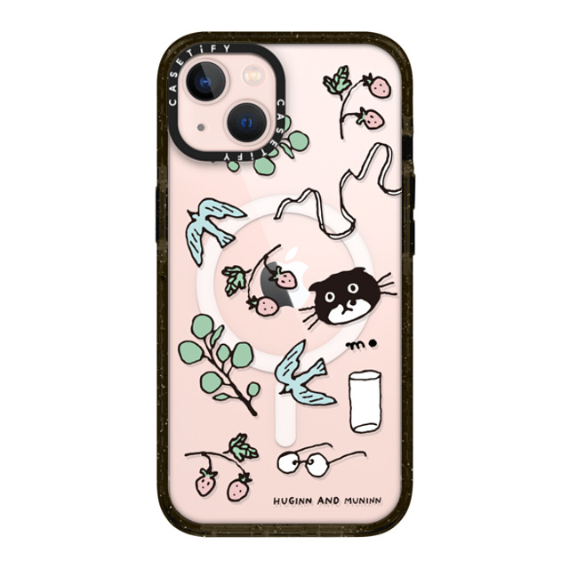 Chocolateye x CASETiFY iPhone 13 ケース ブラック インパクトケース MagSafe対応 small things