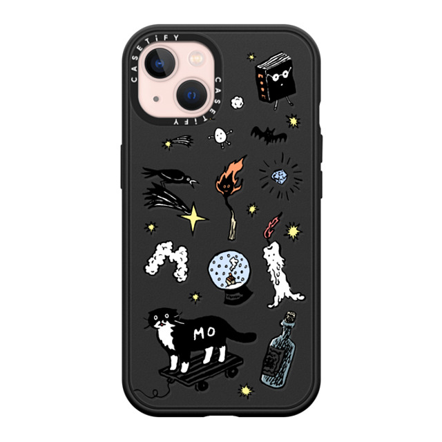 Chocolateye x CASETiFY iPhone 13 ケース マットブラック インパクトケース MagSafe対応 Wizard Mo