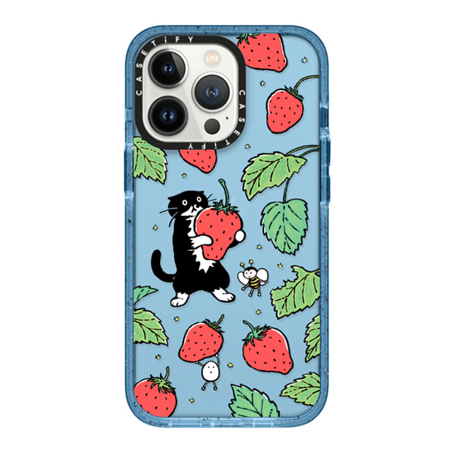 Chocolateye x CASETiFY iPhone 13 Pro ケース Sticker,Cat ベイビーブルー インパクトケース Strawberry and Mo Father's Day Chocolateye x CASETiFY iPhone 13 Pro ケース Sticker,Cat ベイビーブルー インパクトケース Strawberry and Mo Father's Day