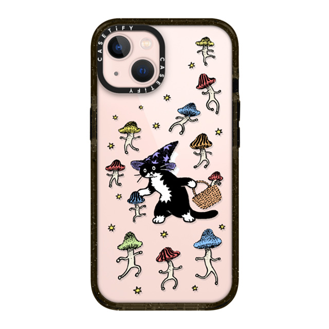 Chocolateye x CASETiFY iPhone 13 ケース ブラック インパクトケース Mushroom and Mo