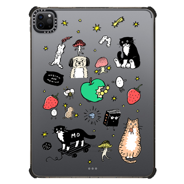 Chocolateye x CASETiFY iPad Pro 11 (第3/4世代) ブラック iPad インパクト ケース Mo and Friends