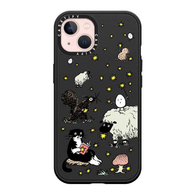 Chocolateye x CASETiFY iPhone 13 ケース マットブラック インパクトケース MagSafe対応 Star mo